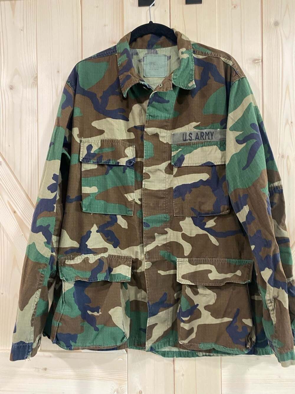 US Army BDU Combat Jacket Size Medium Regular Woodland Camouflage